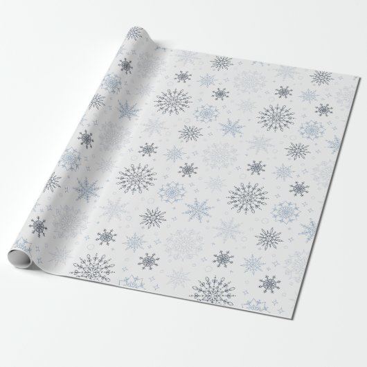 Wintersaison Snowflake Niedliches Weihnachtsgesche Geschenkpapier (Ungerollt)
