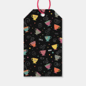 Wintersaison Tee Party Dank gestapelte Tasse Geschenkanhänger (Rückseite)