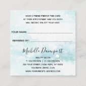 Wintersaison Verkauf Freunde Referenzkarte Empfehlungskarte (Rückseite)