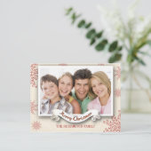 Wintersaison Weihnachtsgrüße Foto Postkarte (Stehend Vorderseite)