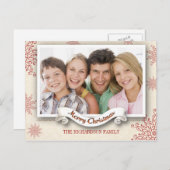 Wintersaison Weihnachtsgrüße Foto Postkarte (Vorne/Hinten)