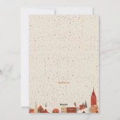 Wintersaisonkarte Feiertagskarte (Rückseite)