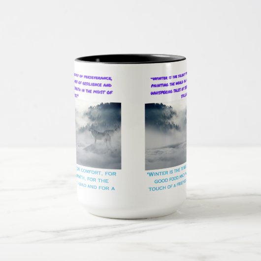 Wintersaisonkomfort Tasse (Zentrum)
