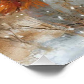 Wintersamt: Ein bisschen Whimsy Bunny Poster (Ecke)