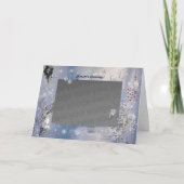 Winterscape Holiday Template! Feiertagskarte (Vorderseite)