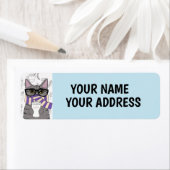 WINTERSCARF KAFFECAT-RÜCKSENDEADRESSEN-AUFKLEBER (Insitu)