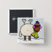 Winterschafknopf Button (Vorne & Hinten)
