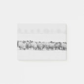 Winterschafmenge Post-it Klebezettel (Vorderseite)