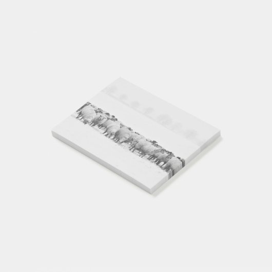 Winterschafmenge Post-it Klebezettel (angewinkelt)