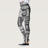 Winterschalkplatten-Collage Leggings (Links)