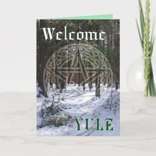 Winterschatten und Licht Karte (Vorderseite)