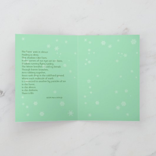 Winterschatten und Licht Karte (Innenseite)