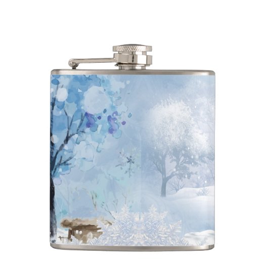 WINTERSCHENKE AUS BLAU UND WEISS FLACHMANN (Vorderseite)