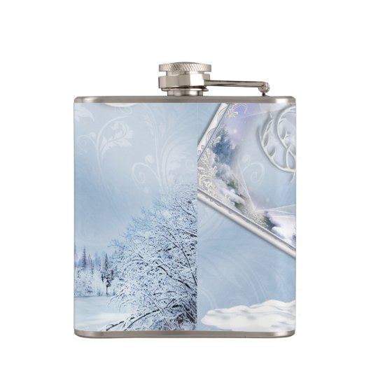 WINTERSCHENKE AUS BLAU UND WEISS FLACHMANN (Rückseite)