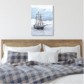 Winterschiff Leinwanddruck (Insitu (Schlafzimmer))