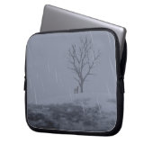 Winterschillernder Laptop-Sieb Laptopschutzhülle (Vorderseite Links)