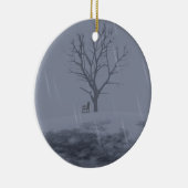 Winterschillernornament Keramikornament (Rechts)