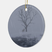 Winterschillernornament Keramikornament (Links)