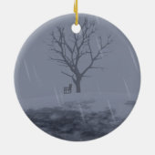 Winterschillernornament Keramikornament (Hinten)