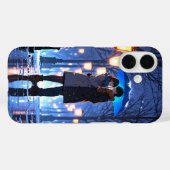 Winterschirm Liebe Case-Mate iPhone Hülle (Rückseite (Horizontal))