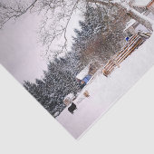 Winterschlaf im Schnee  Seidenpapier (Ausschnitt)