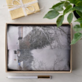 Winterschlaf im Schnee  Seidenpapier (Geschenk)