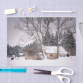 Winterschlaf im Schnee  Seidenpapier (Handwerk)