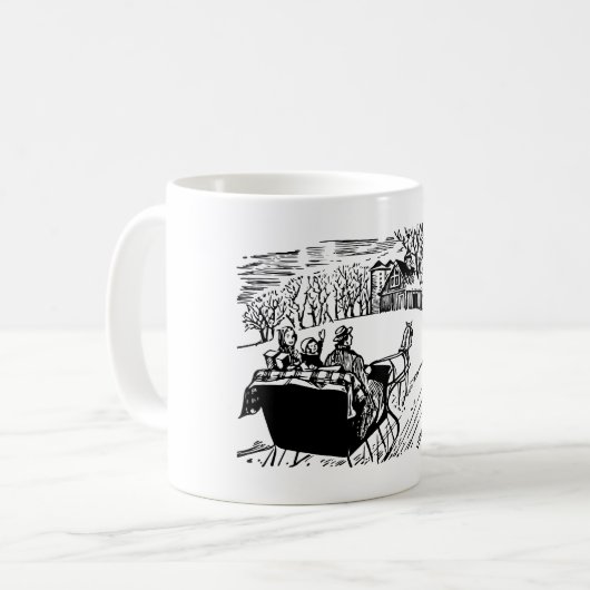 WinterSchlittenfahrt Kaffeetasse (Vorderseite Links)
