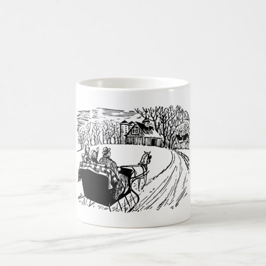 WinterSchlittenfahrt Kaffeetasse (Mittel)