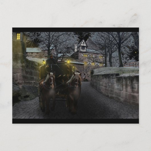 Winterschloss-Postkarte Postkarte (Vorderseite)