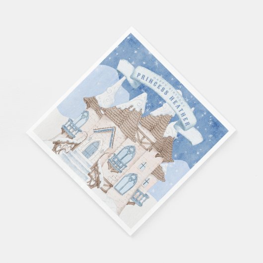 Winterschloss Snowy Serviette (Ecke)