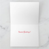 Winterschloss Weihnachtskarte. Karte (Innenseite)