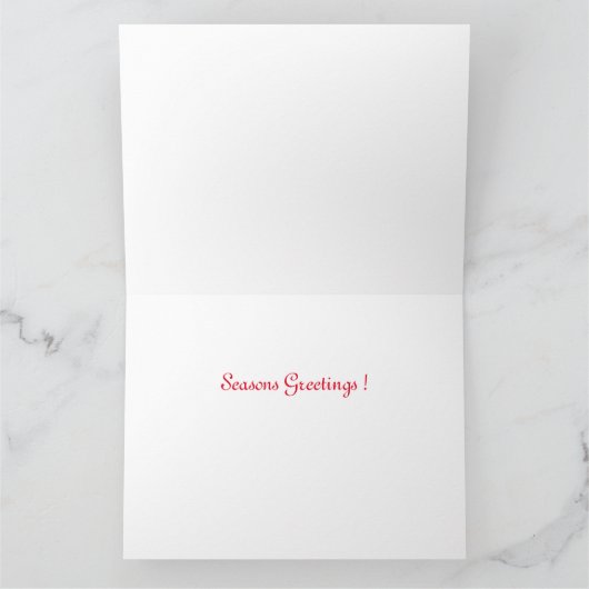 Winterschloss Weihnachtskarte. Karte (Innenseite)