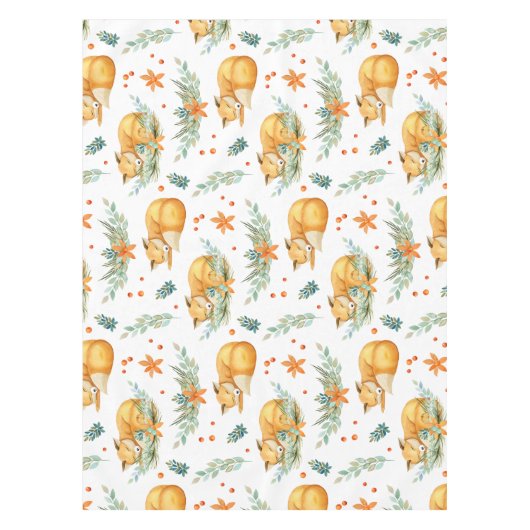 Winterschlussfox Tischdecke (Vorderseite)