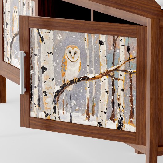 Winterschlusswand Kunstposter oder Dekopapier Poster