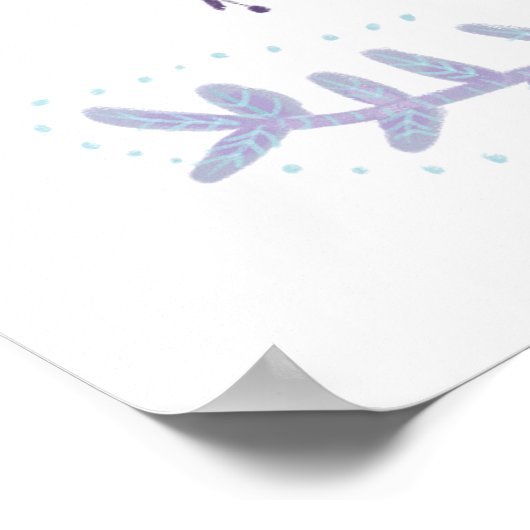 Winterschmetterling-Poster Poster (Ecke)