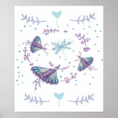 Winterschmetterling-Poster Poster (Vorne)