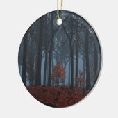 Winterschmuck Blätter Keramik Ornament (Links)