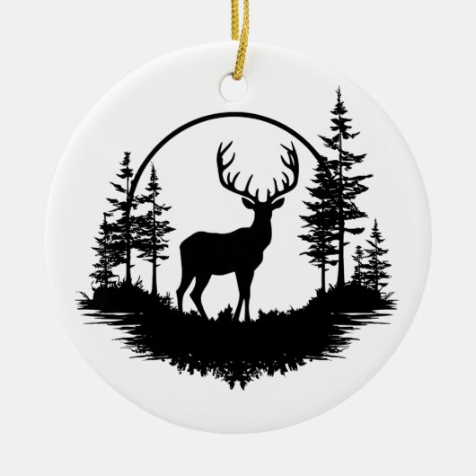 Winterschmuck Keramik Ornament (Vorne)