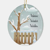 Winterschmuck Keramik Ornament (Links)