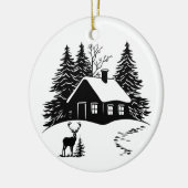 Winterschmuck Keramik Ornament (Links)