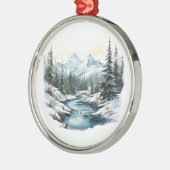 Winterschmuck Ornament Aus Metall (Links)