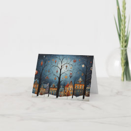 Winterschmuck Skandinavische Folklore Karte