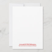 Winterschnecke Kinderdusche Einladung (Rückseite)