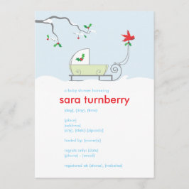 Winterschnecke Kinderdusche Einladung