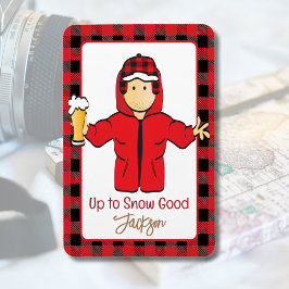 Winterschnee Alaskan Urlaub Sprichwort für Ihm Magnet