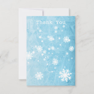 Winterschnee Allgemein Danke, Flat Card