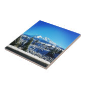 Winterschnee am Berg Shasta, CA Fliese (Seite)