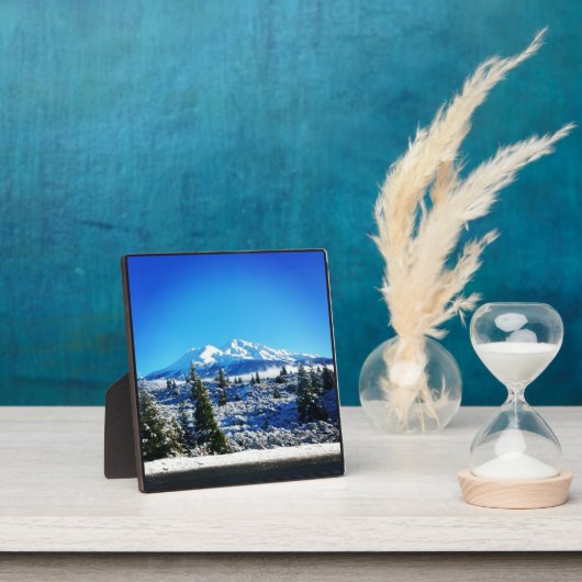 Winterschnee am Berg Shasta, CA Fotoplatte (InSitu)