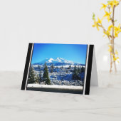 Winterschnee am Berg Shasta, CA Karte (Gelbe Blume)